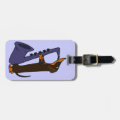 Geweldige Dachshund Dog-spelsaxofoon Bagagelabel (Voorkant horizontaal)