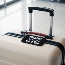 Geweldige Dachshund Pap Vaderdag Bagage Bag Label Bagagelabel