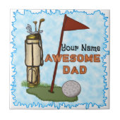 Geweldige Dad Golf Tegeltje (Voorkant)