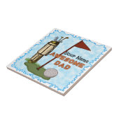 Geweldige Dad Golf Tegeltje (Zijkant)