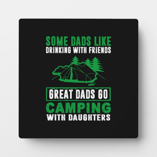 Geweldige Dads Camping with Daughters Fotoplaat (Voorkant)
