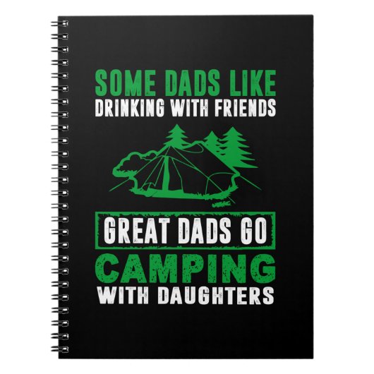 Geweldige Dads Camping with Daughters Notitieboek (Voorkant)