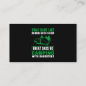 Geweldige Dads Camping with Daughters Visitekaartje (Voorkant)