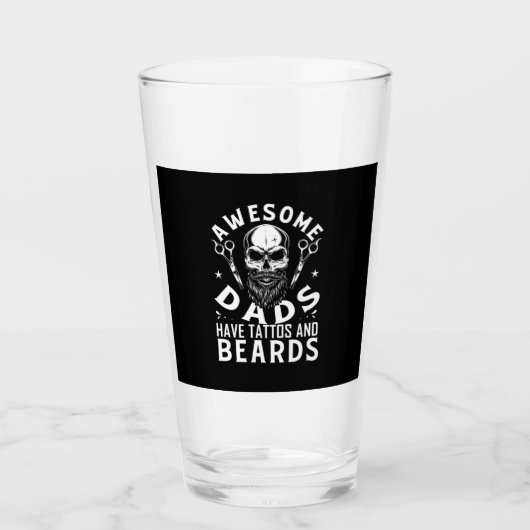 Geweldige Dads hebben tatoeages en looppaden Glas (Voorkant)