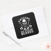 Geweldige Dads hebben tatoeages en looppaden Vierkante Sticker (Envelop)