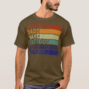Geweldige Dads hebben tatoeages en loopvogels vad T-shirt