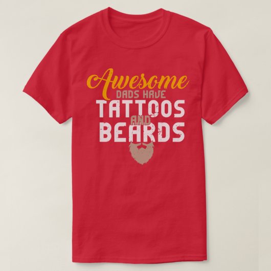 Geweldige Dads hebben Tattoos en broodjes T-shirt (Design voorkant)