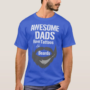 Geweldige Dads hebben Tattoos en loopvogels dag T-shirt