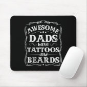 Geweldige Dads hebben Tattoos en loopvogels grappi Muismat (Met muis)