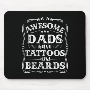 Geweldige Dads hebben Tattoos en loopvogels grappi Muismat