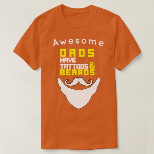Geweldige Dads hebben Tattoos en oorstenen2 T-shirt (Design voorkant)