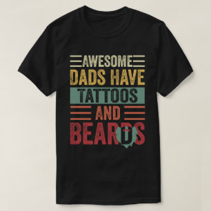 Geweldige Dads hebben Tattoos en oorten grappige v T-shirt