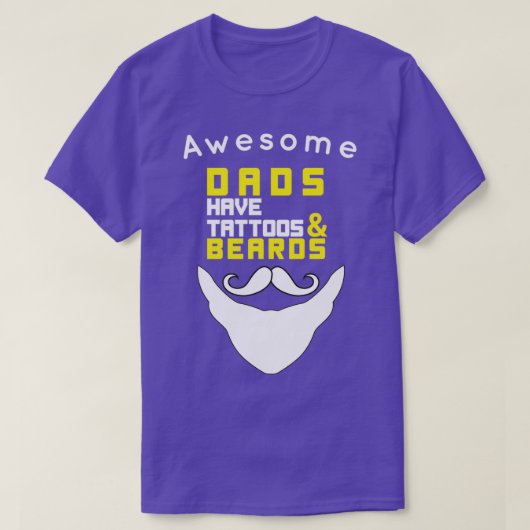 Geweldige Dads hebben Tattoos en paden 2 T-shirt (Design voorkant)
