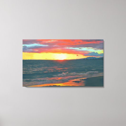 Geweldige dag 1490 art canvas afdruk (Voorkant)