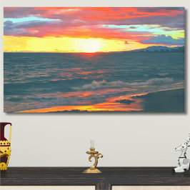 Geweldige dag 1490 art canvas afdruk