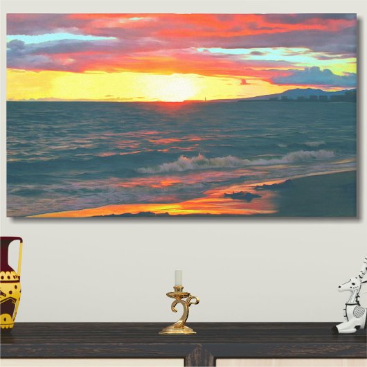 Geweldige dag 1490 art canvas afdruk