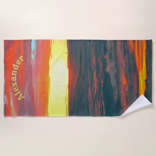 Geweldige dag 1490 strandlaken (Voorkant)