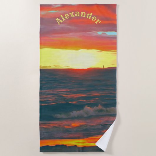 Geweldige dag 1490 strandlaken (Voorkant)