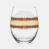 Geweldige dag 1490 wijnglas zonder voet (Achterkant)