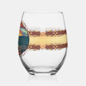 Geweldige dag 1490 wijnglas zonder voet (Links)