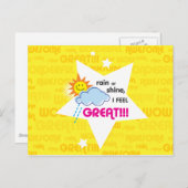 Geweldige dag briefkaart (Voorkant / Achterkant)