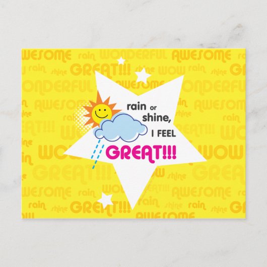 Geweldige dag briefkaart (Voorkant)