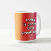 Geweldige dag! koffiemok (Voorkant rechts)