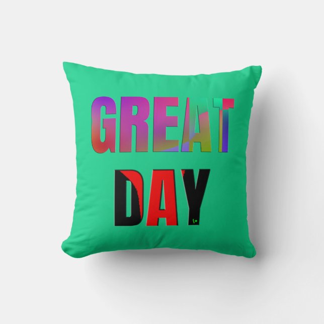 Geweldige dag. kussen (Voorkant)