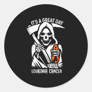 Geweldige dag- leukemie kanker bewustzijn supporte ronde sticker