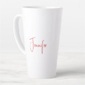 Geweldige dag om de Sober Sobriety-Mok te worden Latte Mok (Linkerhoek)