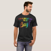 Geweldige Dag Om Gay Pride-feest Lesbienne Queer C T-shirt (Voorkant volledig)