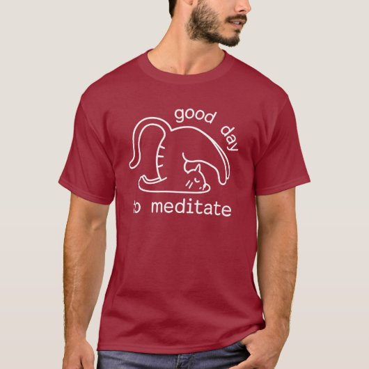 Geweldige Dag Om Te Mediteren T-Shirt (Voorkant)