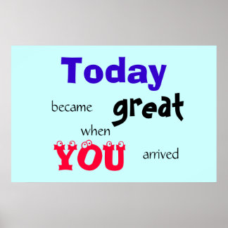 Geweldige dag poster