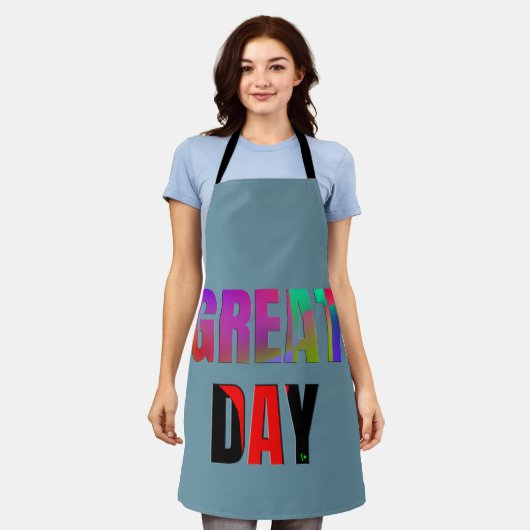 Geweldige dag. schort (Gedragen)