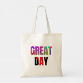 Geweldige dag. tote bag (Achterkant)
