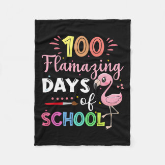 Geweldige dagen van school Schattigee flamingo stu Fleece Deken