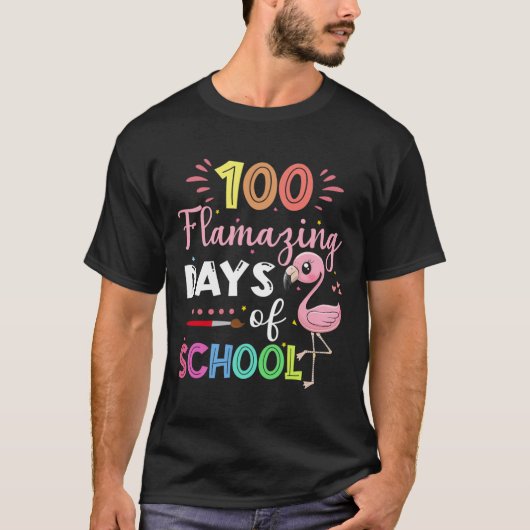 Geweldige dagen van school Schattigee flamingo stu T-shirt (Voorkant)