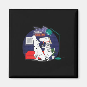 Geweldige Dalmatische Honden Tattoo Shop Hond Mama Magneet