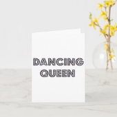 Geweldige Dancing Queen 1970s Style Gift Kaart (Gele Bloem)
