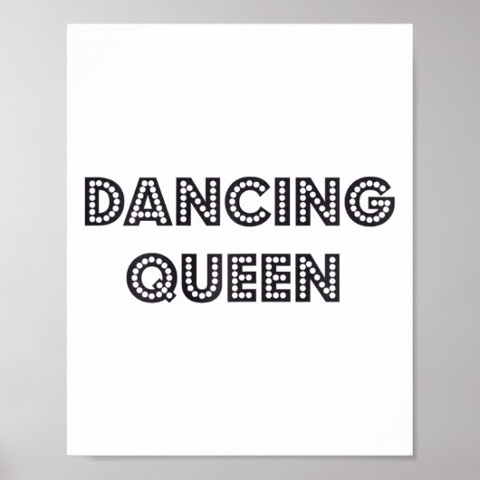 Geweldige Dancing Queen 1970s Style Gift Poster (Voorkant)