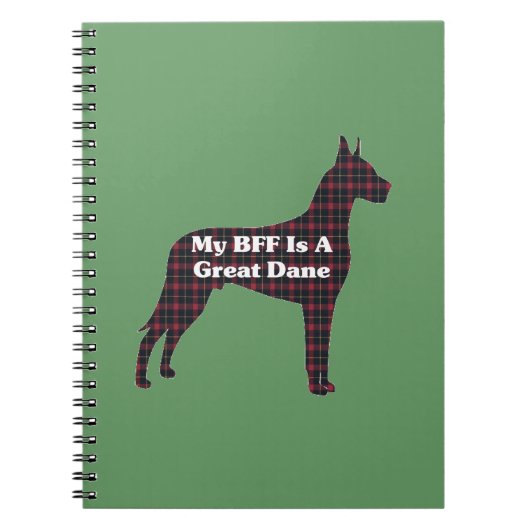 Geweldige Dane BFF Notitieboek (Voorkant)