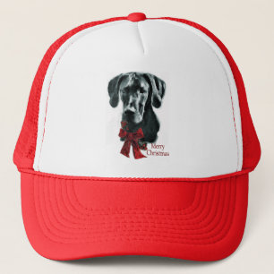 Geweldige Dane Black-kerstcadeautjes Trucker Pet