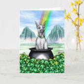 Geweldige Dane Blue Pot O Gold Kaart (Gele Bloem)