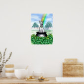 Geweldige Dane Blue Pot O Gold Poster (Keuken)