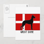 Geweldige Dane Briefkaart (Voorkant / Achterkant)