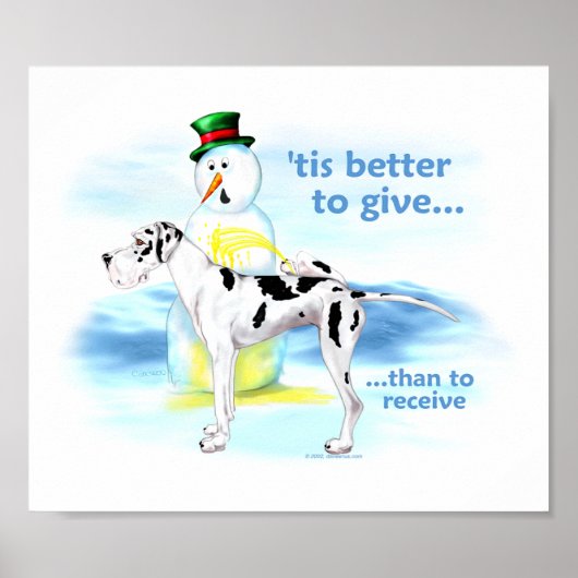 Geweldige Dane BTG Harlequin UC Poster (Voorkant)