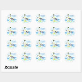Geweldige Dane BTG Harlequin UC Ronde Sticker (Vel)