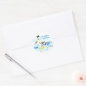 Geweldige Dane BTG Harlequin UC Ronde Sticker (Envelop)