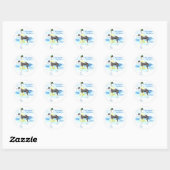 Geweldige Dane BTG - UC-cadeauLabels Ronde Sticker (Vel)