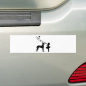 Geweldige Dane Bumpersticker (Op auto)